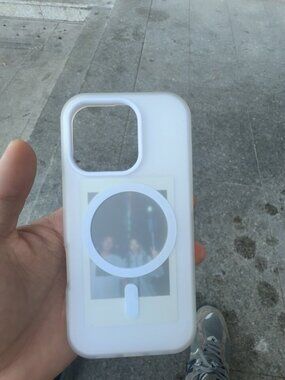 White Frosted MagSafe Photo Phone Case